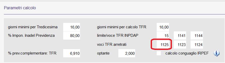 Operazioni eseguite dall aggiornamento si aggiunge (o si modifica se già presente) la voce 1125- Riduz.2,5% Retr.A.C.arr., trattenuta; raggruppata come la voce 1141 nelle voci 1123- Riduz.2,5% Retr.T.