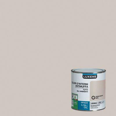 IDROPITTURA MURALE LUXENS ANTIMUFFA GRIGIO DORATO 6-0,75 L Ref.