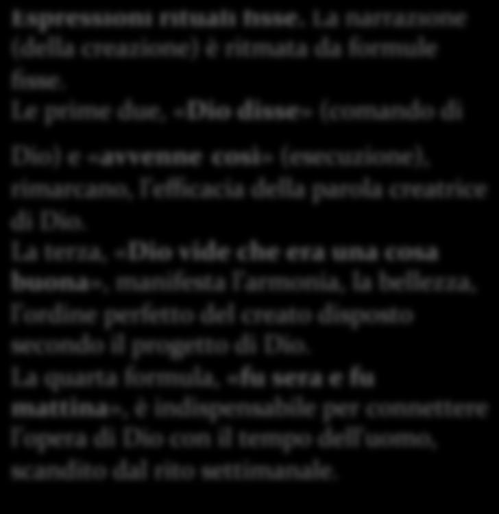 PRIMO GIORNO 3 Dio disse: «Sia la luce!». E la luce fu. 4 Dio vide che la luce era cosa buona e Dio separò la luce dalle tenebre. 5 Dio chiamò la luce giorno, mentre chiamò le tenebre notte.