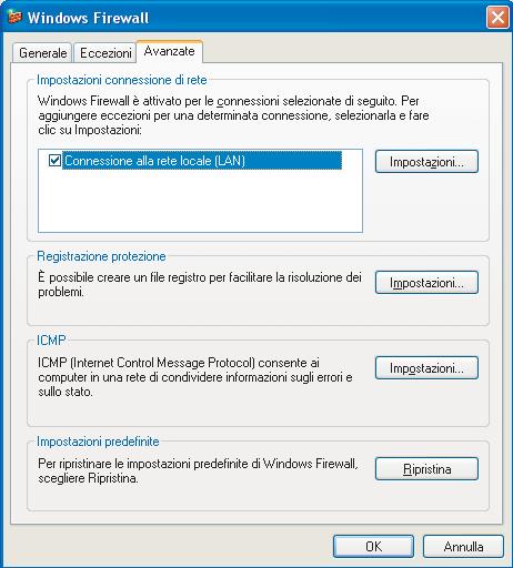 Punto 2 Installazione driver e software Rete Impostazioni firewall Le impostazioni del Firewall sul PC potrebbero impedire il necessario collegamento di rete per la Scansione e la Stampa in rete.