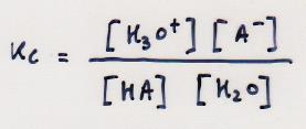 In acqua pura [H 3 O + ] = [OH - ] = 10-7 (una quantità