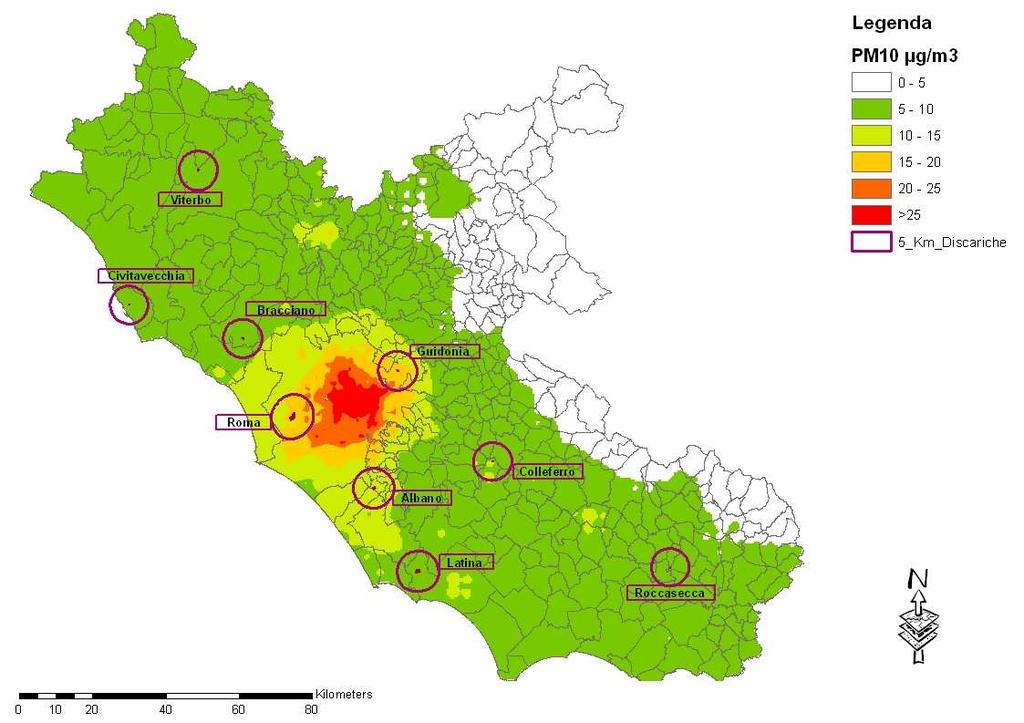 media annua di PM10 Residenza entro