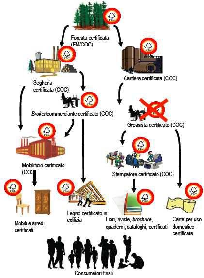 CERTIFICAZIONE DELLA CATENA DI CUSTODIA La Certificazione CoC, è il principale meccanismo di garanzia sull origine del legno o della carta,