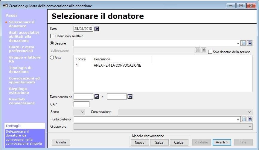 1. CONVOCAZIONI Il capitolo delle Convocazioni permette di gestire la fase di chiamata alla donazione dei donatori e si divide in 4 diversi menu: Convocazione alle donazioni; Gestione Storico