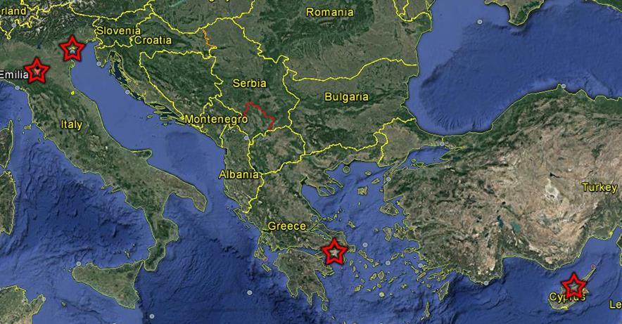 LOCALIZZAZIONE: Cipro, Grecia, Italia BUDGET: Totale: 1.854.