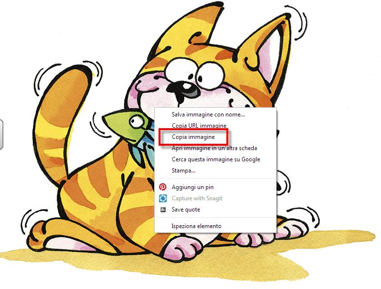 Inserire IMMAGINI Se vogliamo inserire un'immagine trovata nel web senza salvarla sul nostro pc, ci