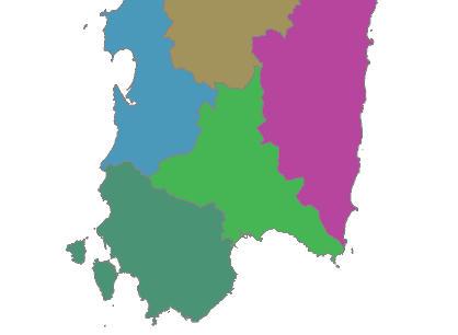 La Regione Sardegna è stata suddivisa in 7 zone di allerta significativamente omogenee, per tipologia e severità degli eventi attesi, meteorologici e idrologici intensi, e dei relativi effetti al