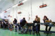 Altezza di installazione consigliata: max mt 3,00-3,50 rogettato per: zone lavoro, capannoni, chiese, laboratori, supermercati,