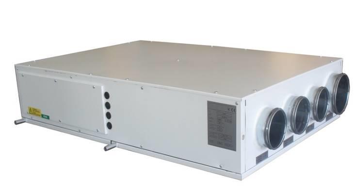 LET W Unità compatta di ventilazione meccanica controllata, deumidificazione e trattamento aria con recupero calore ad