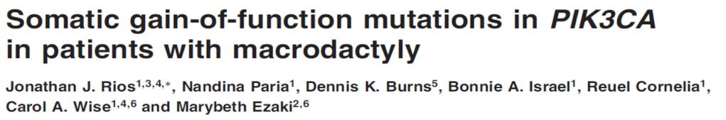 PI3K mutations identified