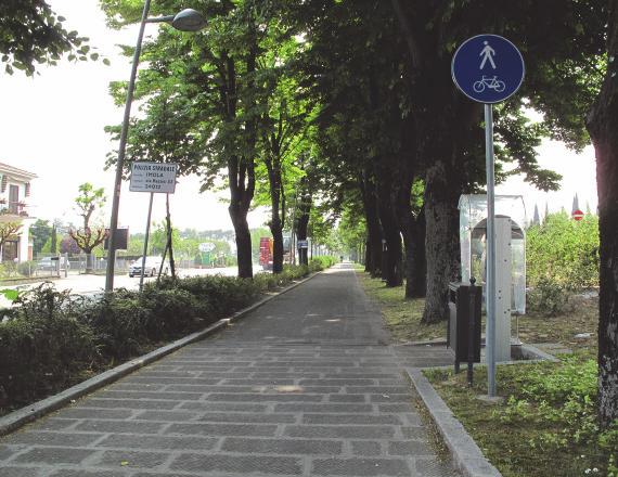 la via Emilia per il doppio filare verde al margine della strada. Esso segna il territorio, accogliendo il passante e l automobilista verso la parte più centrale della città di Imola.