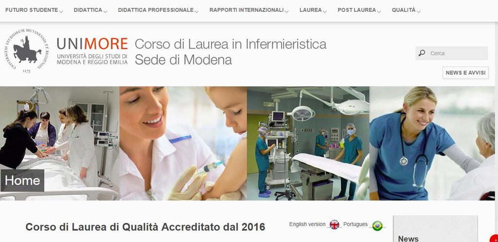 Per ulteriori informazioni: visitare le varie sezioni del sito web del CdS http://www.infermierimo.unimore.it/site/home.