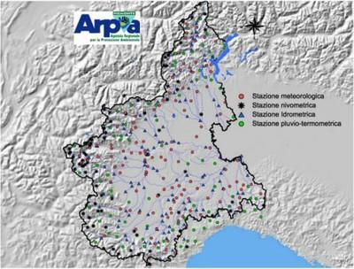 DATI METEOROLOGICI: FONTE ARPA PIEMONTE Arpa Piemonte gestisce una rete automatica