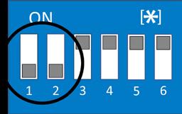 SELETTORE DI OPZIONI (SW1) Fig 4 SW1 FUNZIONE DESCRIZIONE 1 In un sistema con più di una cabina dell'ascensore, è necessario selezionare il vano ascensore per ciascuna Unità Audio Digitale (DAU).