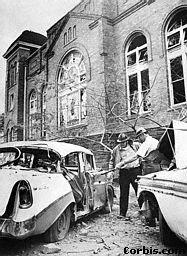 Church bombing in Birmingham, Al (Sept. 15, 1963) Copyrights 1999 2006 by Bruce Hartford.