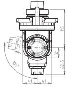 FAST LINE TILT ER25 H115 29L0082101F Massima velocità rotazione mandrino Max spindle speed giri/min rpm 15500 * Massima velocità