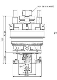 Spindle coupling ER25 Attacco utensile Tool coupling 1-16 Diametro codolo Tool shank diameter mm - Massimo diametro