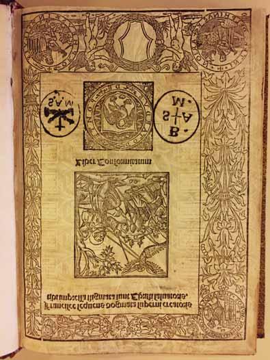 FIG. 3 - Bartholomeus de Pisa, Liber Conformitatum, Mediolani, per Gotardum Ponticum, 1510,