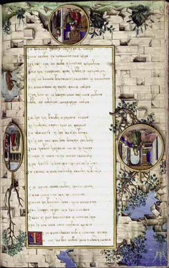 FIG. 9 - Miniatore lombardo del XV secolo, esemplare manoscritto del Romanzo di Paulo e
