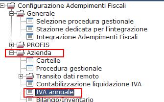 Le note seguenti indicano come configurare la procedura per derivare i dati della Dichiarazione Annuale IVA ed eseguire la stampa della predisposizione.