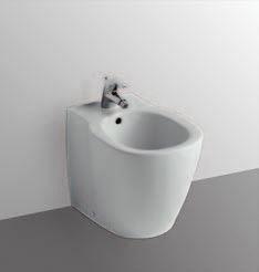 Lavabo mm dotato di foro per la Lavamani angolare 450 mm monoforo. Può essere completato con sifone d arredo.