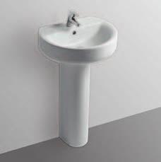 Bidet moforo filo parete, anche per installazione distanziata da parete, con erogazione dell acqua dal rubinetto.