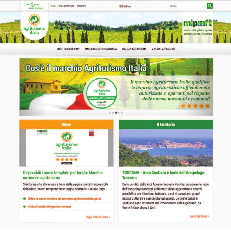 30 6.0 Sito Web Home Il sito dell Agriturismo Italia come primo obiettivo quello di essere immediatamente riconoscibile da chiunque lo consulti, e facilmente consultabile.