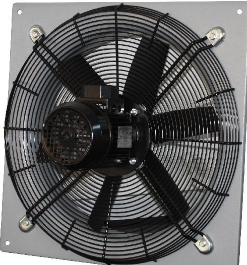 Ventilatori assiali a telaio quadro late mounted axial fans DESCRIZIOE GEERALE I ventilatori della serie sono adatti per la ventilazione, con ssaggio a parete o su pan-nelli nelle più svariate