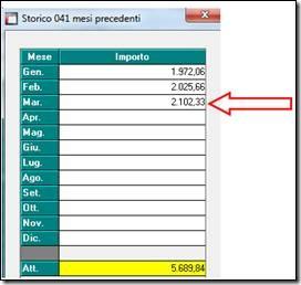 : nella consultazione dello storico [45] è presente ancora il valore precedente [46]