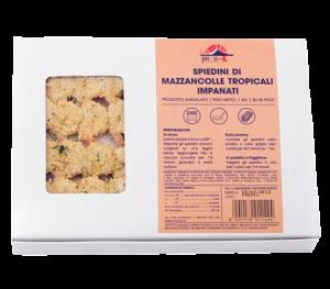 x 190 x 60 SPIEDINI DI MAZZANCOLLE TROPICALI IMPANATE 4 x 1 Kg Mazzancolle tropicali (Penaeus