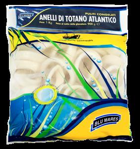 Buste ANELLI DI TOTANO IQF 6 x 1 Kg Totano Atlantico (Illex argentinus) Atlantico