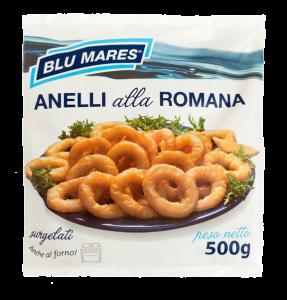 Buste retail ANELLI ALLA ROMANA Totano Atlantico (Illex argentinus) Atlantico Sud Occidentale Zona Fao n 41 Anelli di totano;