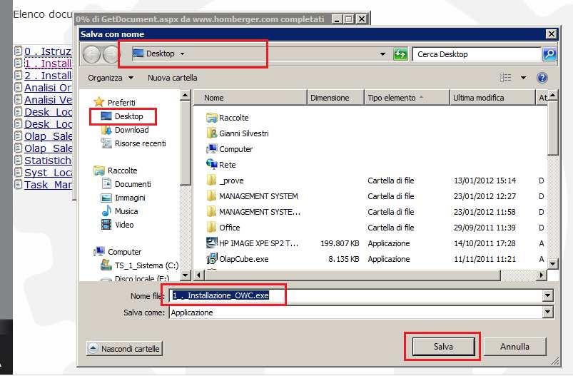 STATISTICHE IN LOCALE O AL LORO AGGIORNAMENTO ( argomenti di questo documento ) Per alcuni file il vostro sistema potrebbe proporre la scelta [ Esegui o Salva ], oppure [ Apri o Salva ].