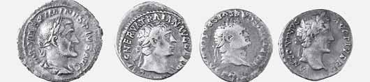 226; RIC 15) RR MB qbb 90 3286 - Lotto di 4 denari diversi di Vespasiano RR MB MB+ 70 3287 - Lotto di 4