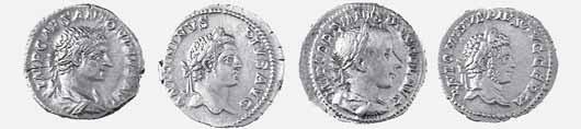 denari diversi di Caracalla nelle varie età BB+ 150 3318 -