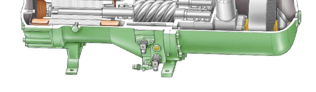 refrigerante Separatore olio Motore asincrono Doppia vite su