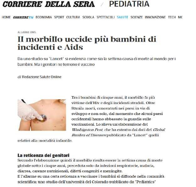 Il morbillo