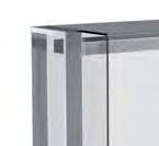 DOGE SERVITO 57 pag. XVIII 450 A1DOGEKSBM20 Struttura in acciaio inox Vasche in acciaio inox AISI 304. Refrigerazione statica tramite evaporatore esterno alla vasca (NO VT).