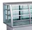 Ventilated refrigerated display cabinet in Aisi 304 stainless steel for cold foods.