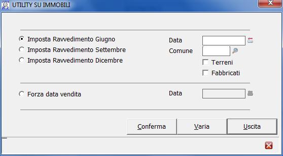 La prima delle due nuove scelte all interno della cartella Utility è la funzione Operazioni massive immobili.