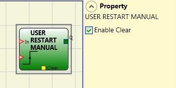 RESTART MANUAL") in accordance with the