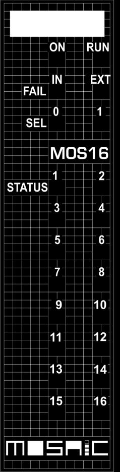 MOS16 (Figure 21) ON ON ON ON ON Table 39 - Opening screen if the unit is waiting for the first communication from the MASTER if no INPUT or OUTPUT requested by the configuration operation