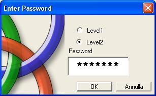 After connecting M1 to the PC via CSU cable (USB) use the icon for the connection. A window appears to request the password. Enter the password (see "Password protection").