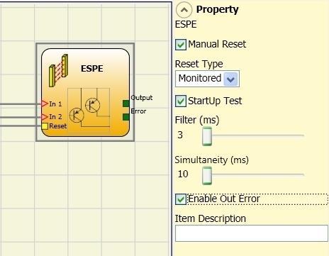 Test at start-up: If selected this enables the test at start-up of the external component.