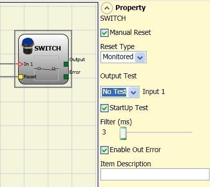 Each output OUT TEST can be connected to only one input S-MAT (it is not allowed parallel connection of 2 inputs).