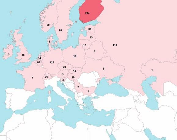 Le prime cesene inanellate all estero raggiungono l Italia nella decade centrale di settembre; la loro frequenza aumenta in ottobre e raggiunge quindi numeri molto elevati tra la decade centrale di