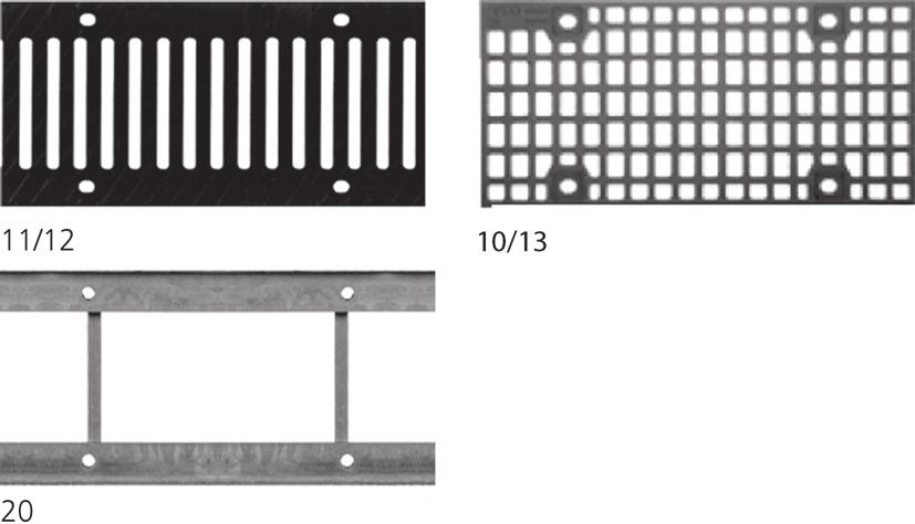 Griglia per canaletta IRCO SIR NW 200 F0432 12 10/13 15 20 Art.-Nr. W tipo L MW / K G CF/pz. griglia in ghisa, nera, 4 fissaggi M 12 121763 FL 99 10 500 287 30 20/30 C 250 10.5 85.