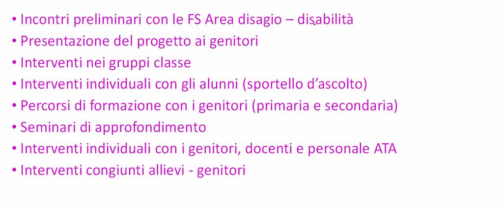 Linea C Incontri preliminari con le FS Area disagio disabilità.