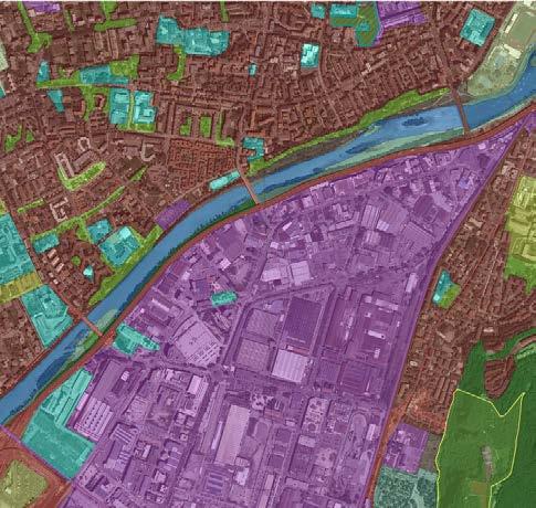 Figura 2: Estratto Geoportale Uso del suolo L unico accesso carrabile all impianto attraverso il quale avverranno tutti i conferimenti dei rifiuti è ubicato in Via Siemens 4/A nel comune di Bolzano.