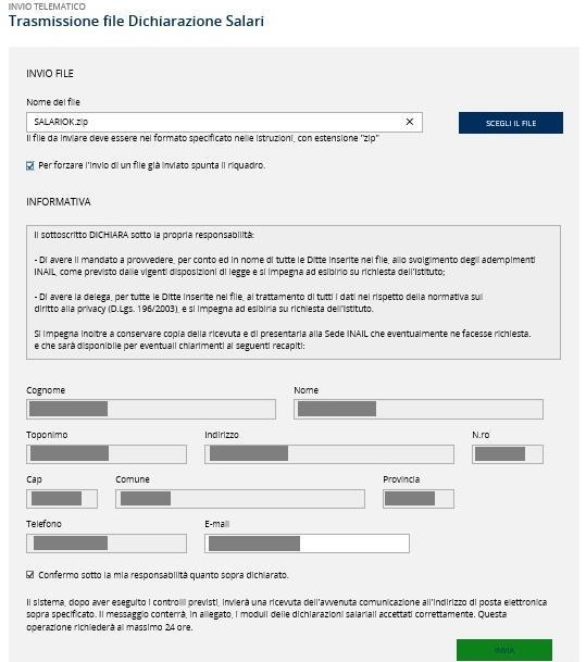 laterale Autoliquidazione Invio retribuzioni (Figura 2.1). Figura 2.